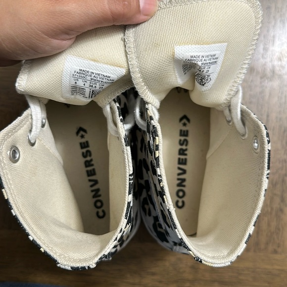 Converse Chuck Taylor All Star Leopard Lugged Platform High Top Canvas Womens 6 - Picture 9 of 12